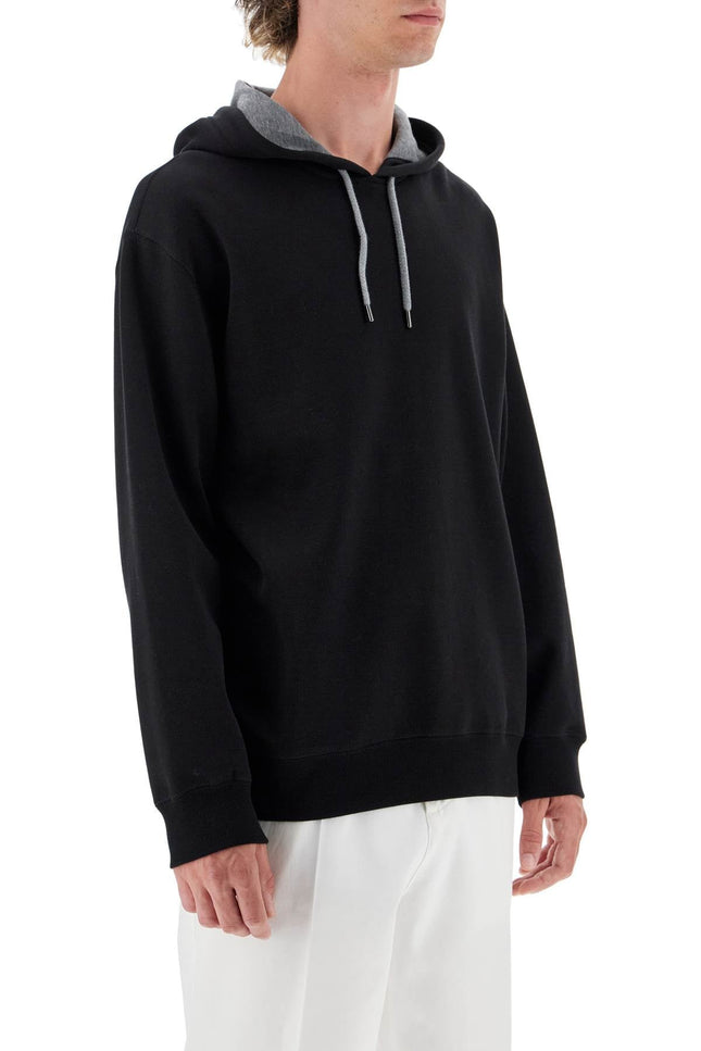 Brunello Cucinelli lightweight hoodie with hood - Black