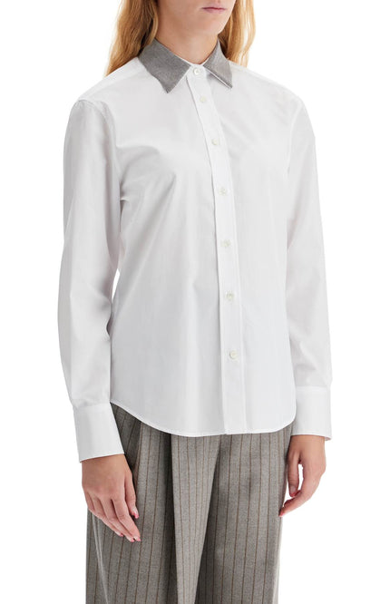 Brunello Cucinelli "shirt with beaded collar