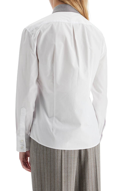 Brunello Cucinelli "shirt with beaded collar