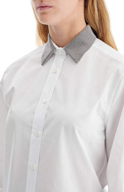 Brunello Cucinelli "shirt with beaded collar