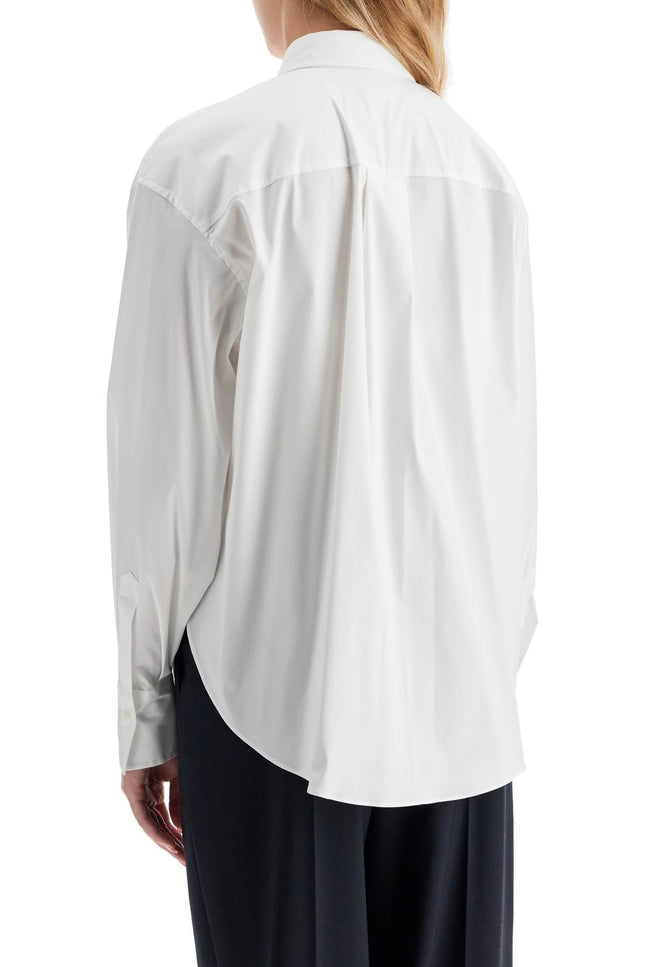 Brunello Cucinelli "stretch poplin shirt with shiny pocket detail