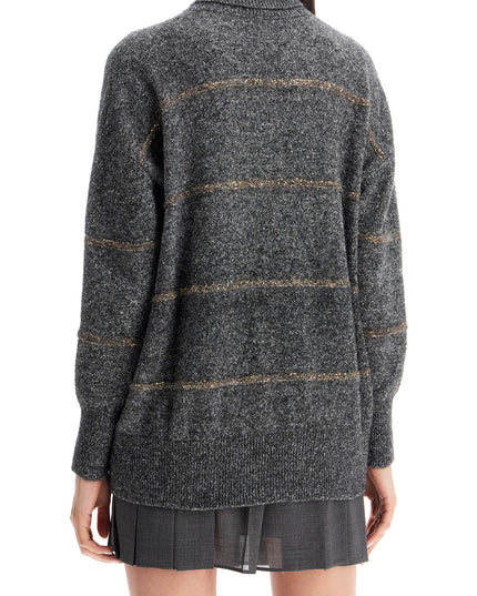 Brunello Cucinelli striped dolcevita sweater