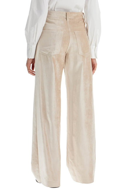Brunello Cucinelli velvet pants for a stylish look.