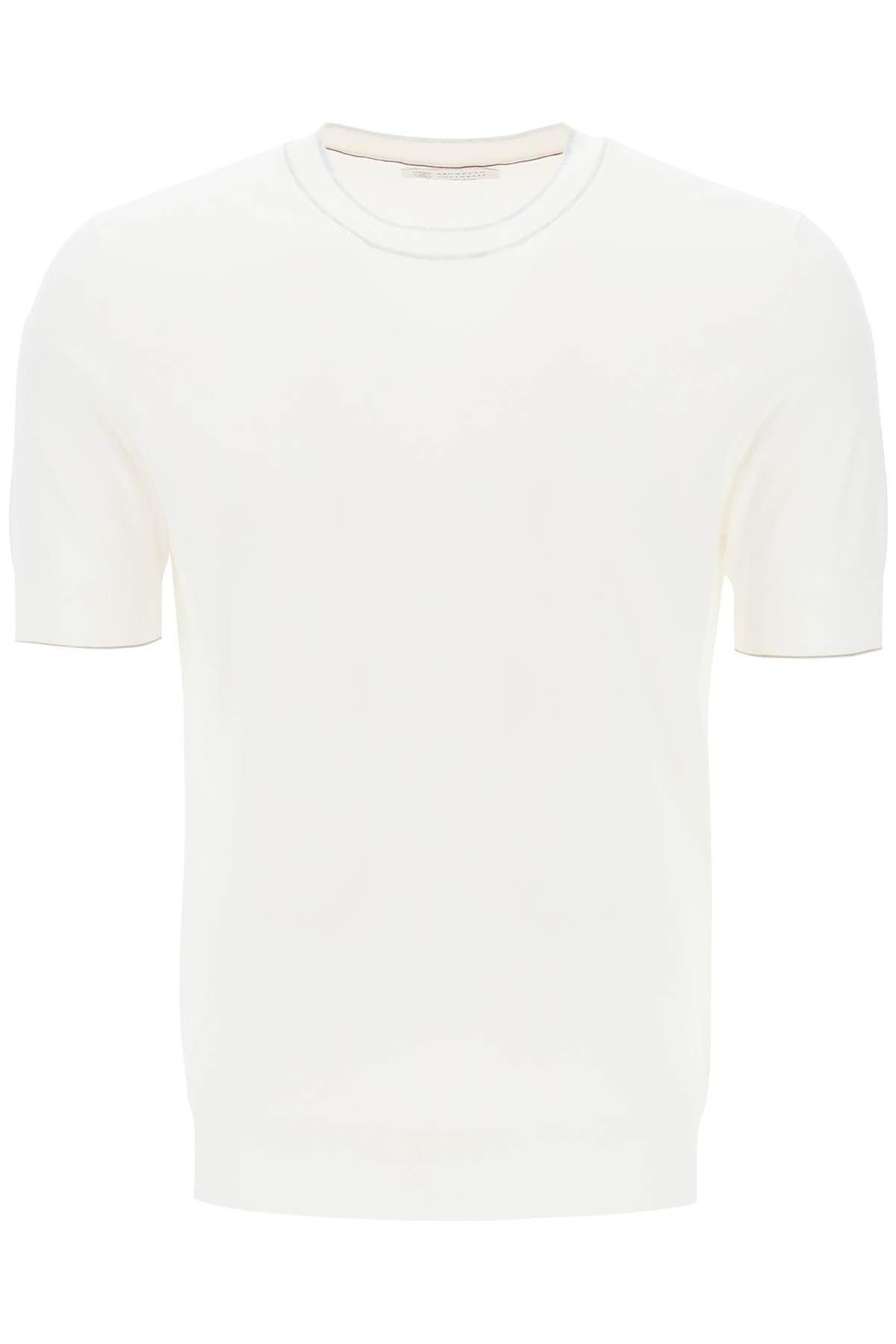 Brunello cucinelli cotton yarn t-shirt for men-men > clothing > t-shirts and sweatshirts > t-shirts-Brunello Cucinelli-Urbanheer