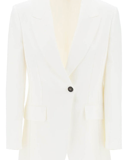 Brunello cucinelli "single-breasted viscose and linen-Jacket-BRUNELLO CUCINELLI-38-White-Urbanheer