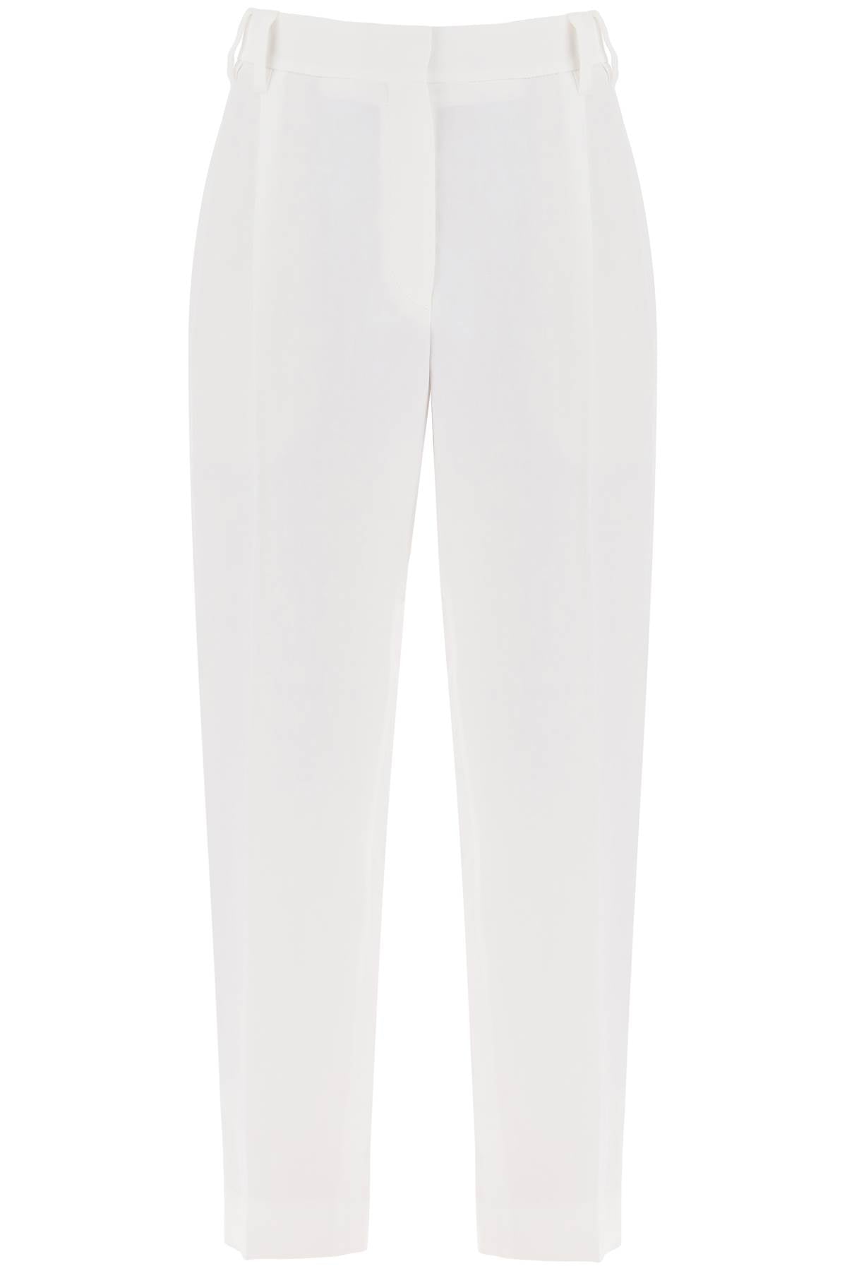 Brunello cucinelli tapered pants with ple-women > clothing > trousers-Brunello Cucinelli-Urbanheer