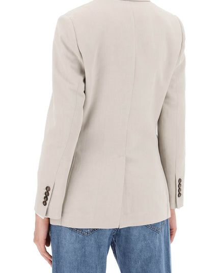 Brunello cucinelli twill jacket with monile detail-Jacket-BRUNELLO CUCINELLI-Urbanheer