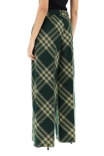 Burberry check palazzo pants-women > clothing > trousers-Burberry-8-Mixed colours-Urbanheer