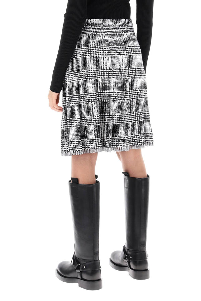 Burberry houndstooth plaid k-women > clothing > skirts > midi-Burberry-Urbanheer