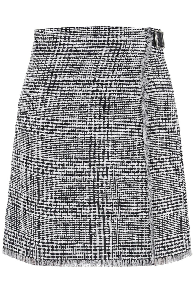 Burberry houndstooth plaid k-women > clothing > skirts > midi-Burberry-Urbanheer