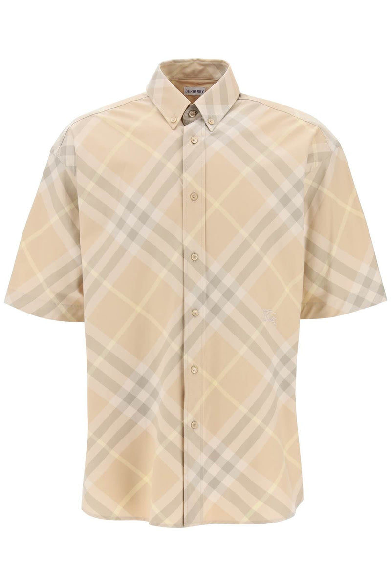 Burberry "organic cotton checkered shirt-men > clothing > shirts-Burberry-Urbanheer