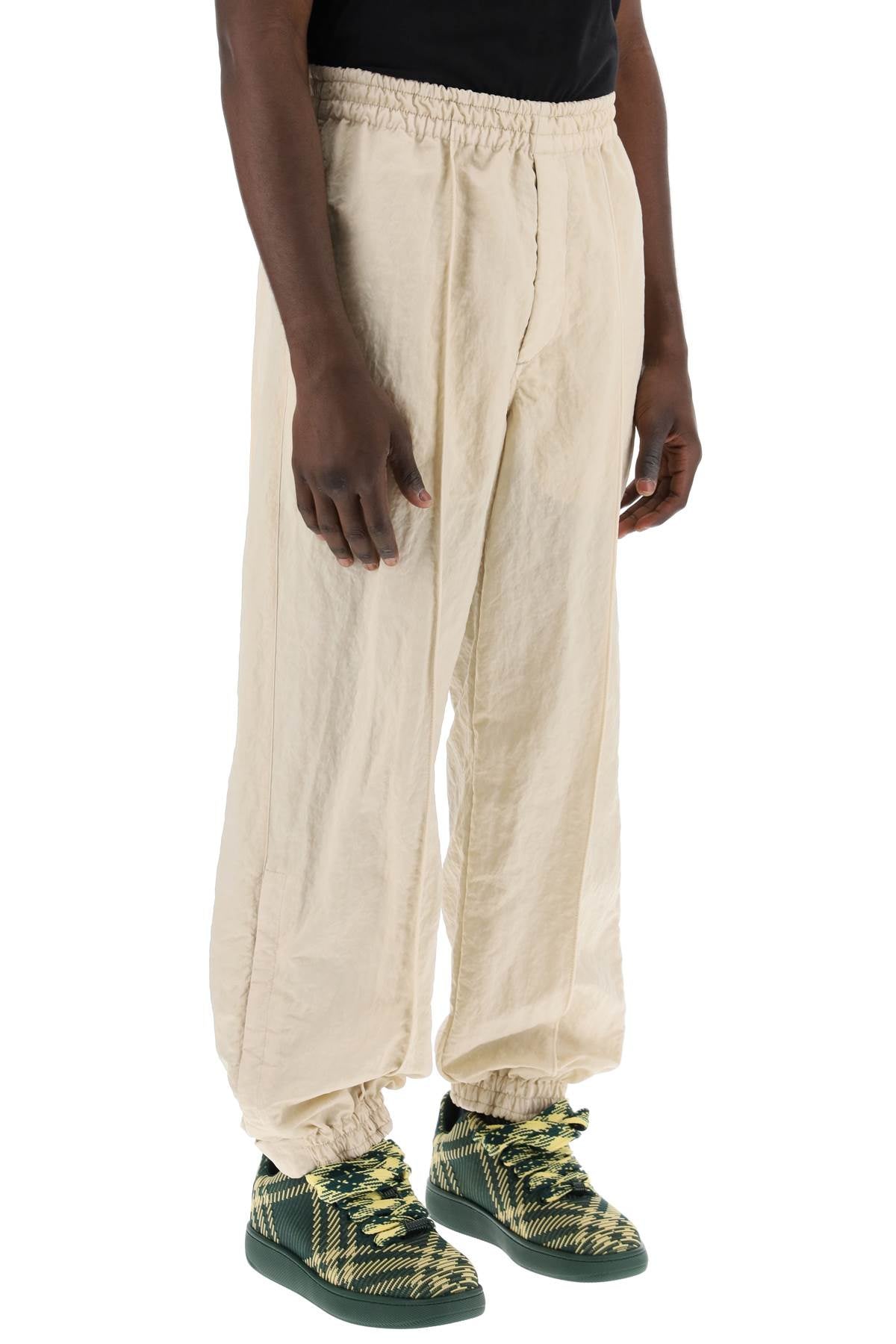 Burberry "textured nylon joggers-men > clothing > trousers > joggers-Burberry-Urbanheer