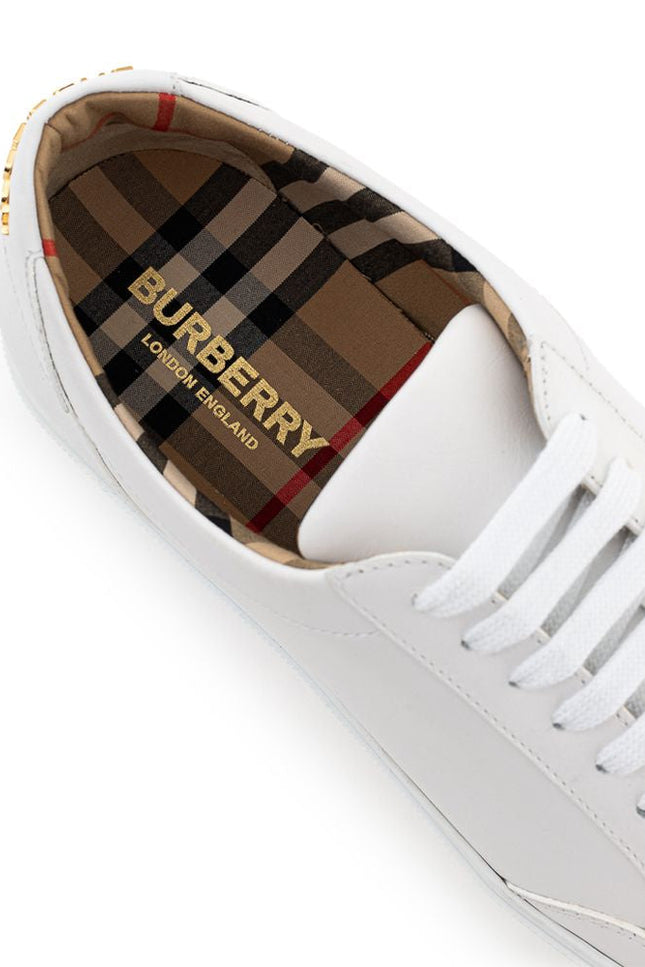 Burberry White Leather Sneaker