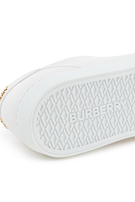 Burberry White Leather Sneaker