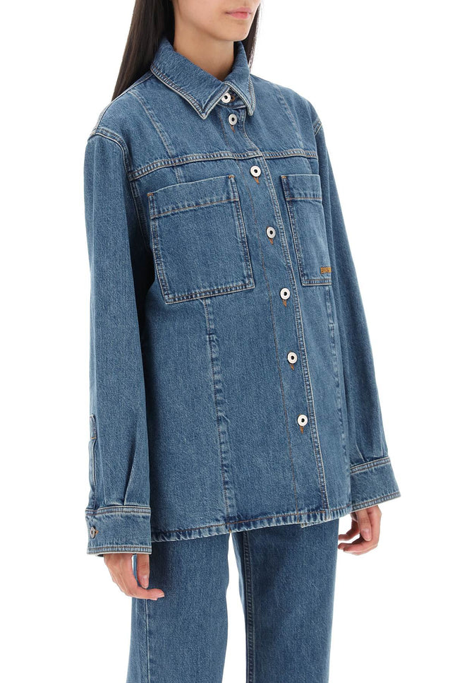 Burberry 'bensen' denim overshirt