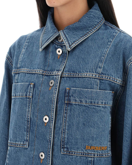 Burberry 'bensen' denim overshirt