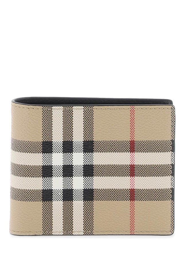 Burberry bifold wallet with check motiv