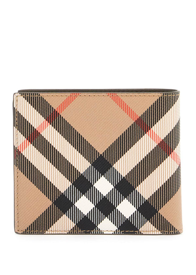 Burberry book wallet in coated canvas bi-fold design