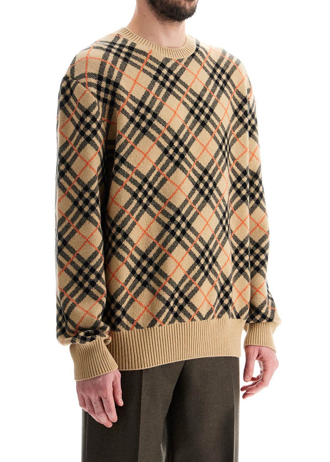 Burberry cashmere check pullover swe