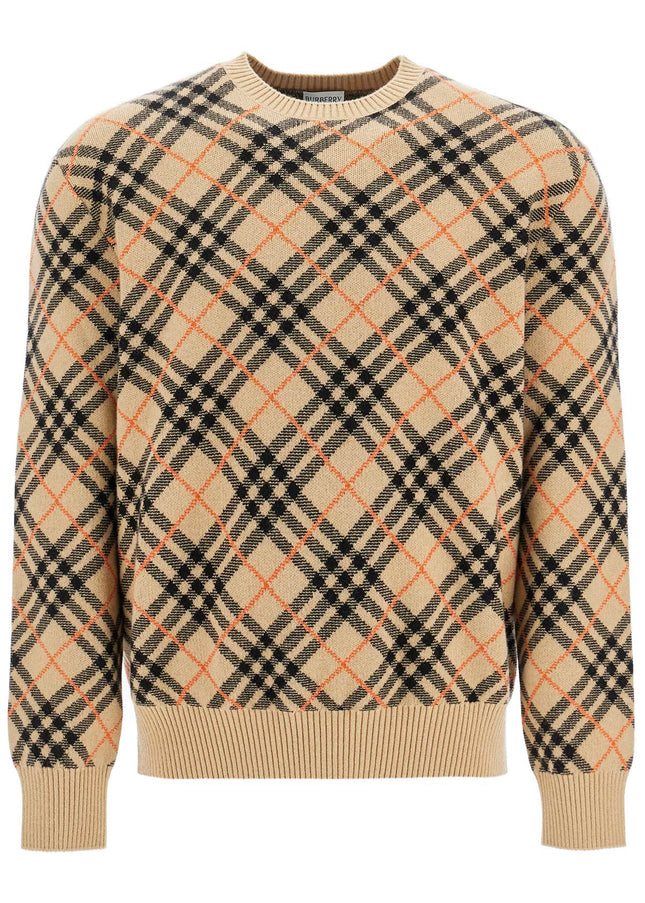 Burberry cashmere check pullover swe