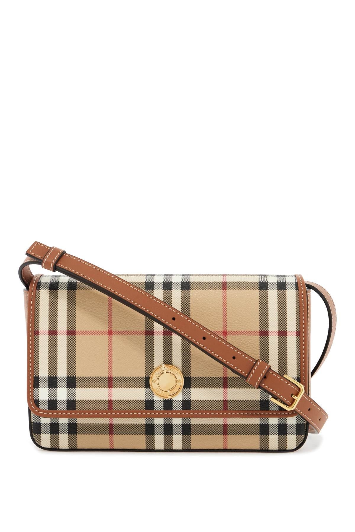 Burberry "checkered shoulder bag with strap - Beige