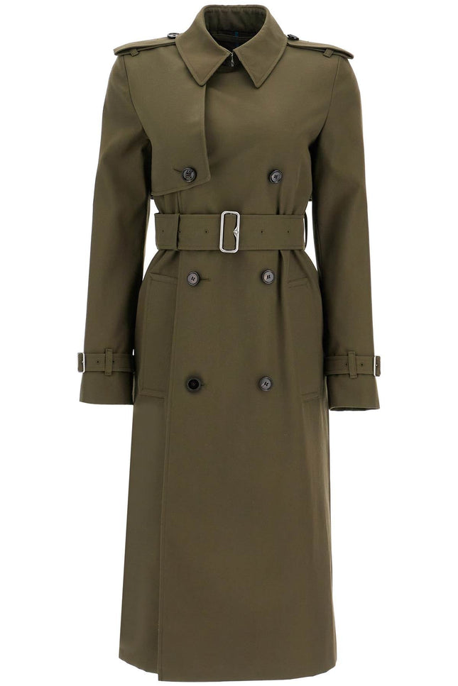 Burberry double-breasted trench coat with - Khaki