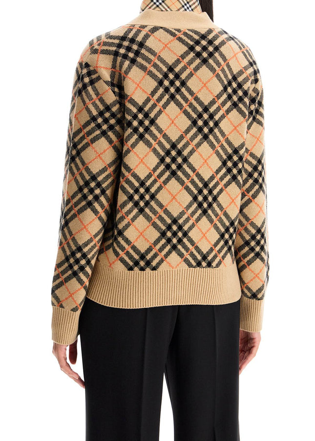 Burberry ered cashmere boxy cardigan with