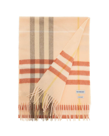 Burberry ered scarf in cashmere