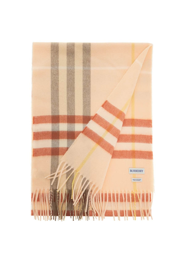 Burberry ered scarf in cashmere