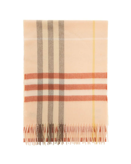 Burberry ered scarf in cashmere