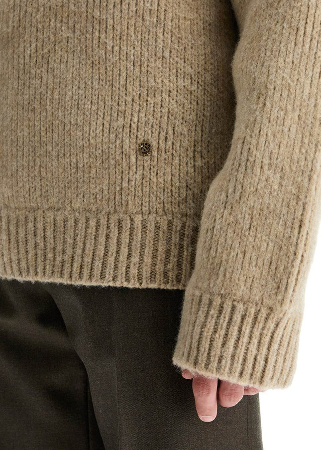 Burberry high-neck wool and cashmere pullover sweater