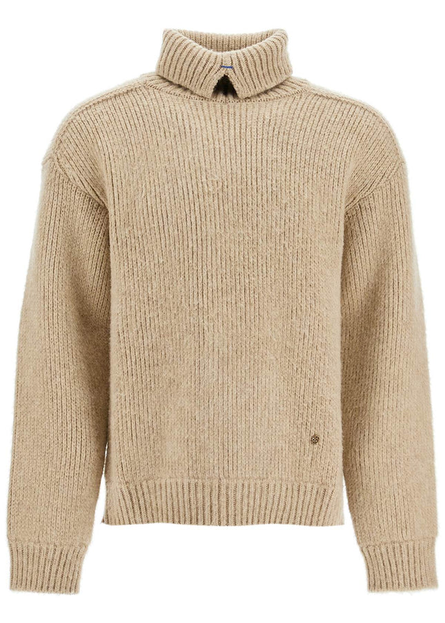 Burberry high-neck wool and cashmere pullover sweater