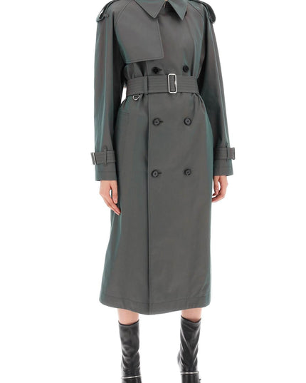 Burberry long iridescent trench