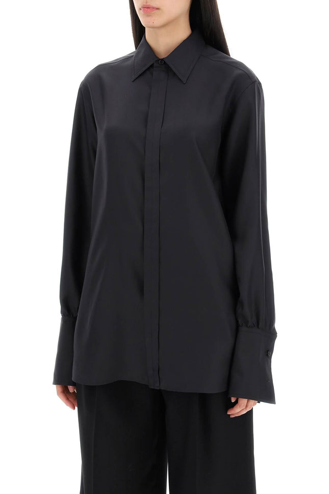 Burberry long-sleeved silk shirt