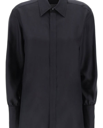 Burberry long-sleeved silk shirt