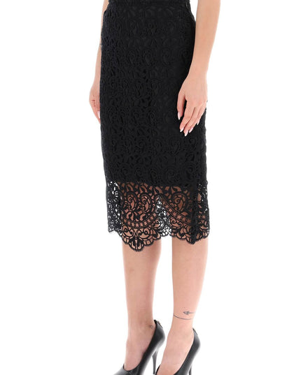 Burberry macrame lace pencil skirt