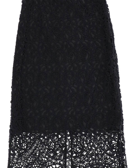 Burberry macrame lace pencil skirt