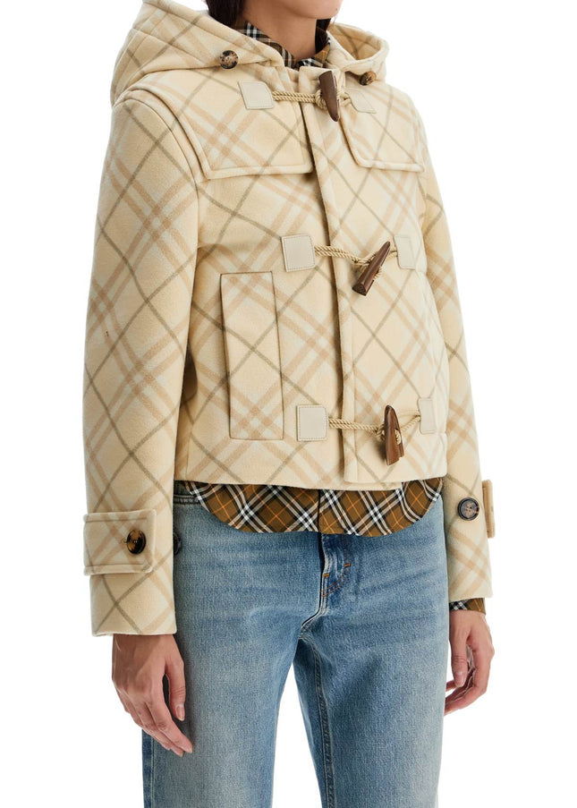 Burberry 'montgomery cropped in wool and cash