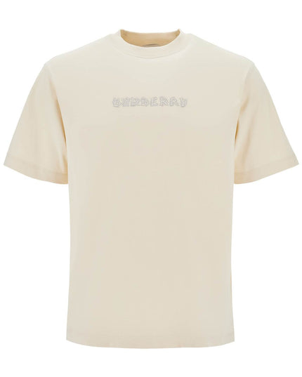 Burberry paisley logo print t