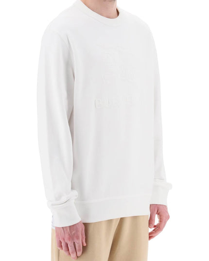 Burberry 'rayner' crew-neck sweatshirt with equestrian knight