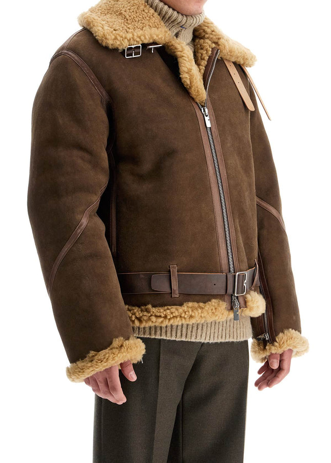 Burberry shearling aviator jacket for