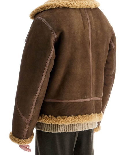 Burberry shearling aviator jacket for