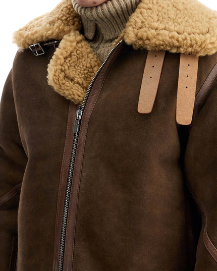 Burberry shearling aviator jacket for