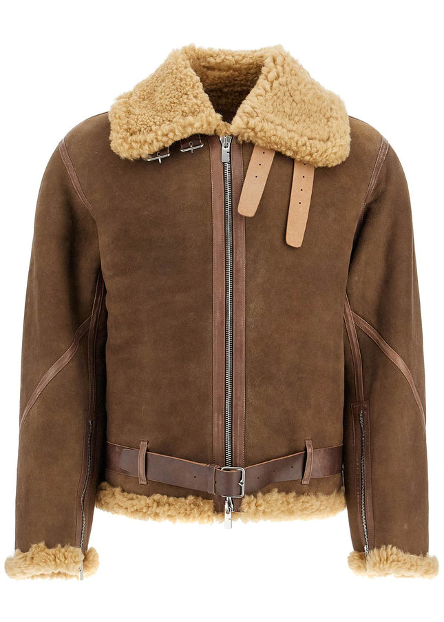 Burberry shearling aviator jacket for