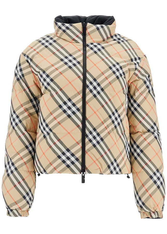 Burberry short reversible down jacket