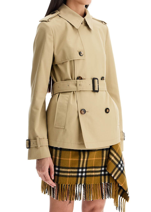 Burberry short trench coat with belt