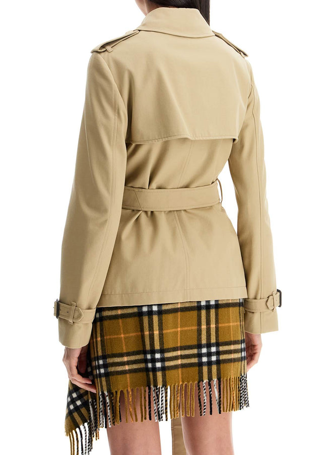 Burberry short trench coat with belt