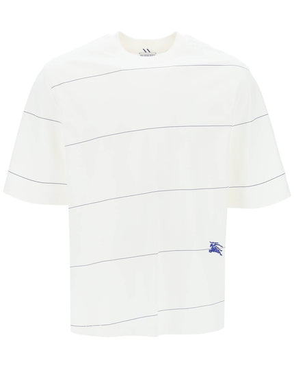 Burberry striped t-shirt with ekd embroidery