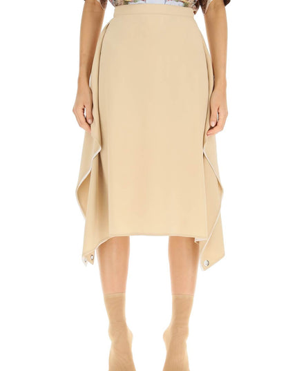 Burberry 'thea' silk midi skirt