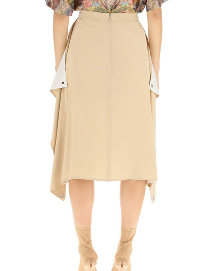 Burberry 'thea' silk midi skirt